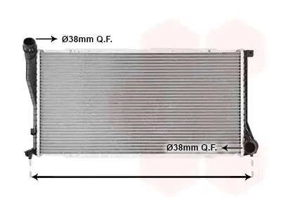 Kühler, Motorkühlung VAN WEZEL 06002234