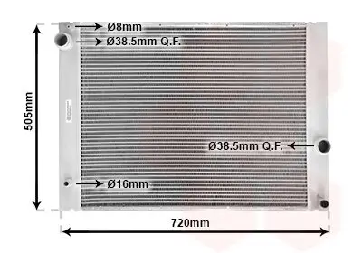 Kühler, Motorkühlung VAN WEZEL 06002236