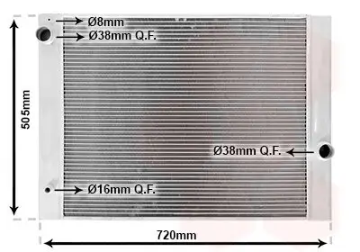 Kühler, Motorkühlung VAN WEZEL 06002285 Bild Kühler, Motorkühlung VAN WEZEL 06002285