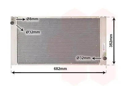 Kühler, Motorkühlung VAN WEZEL 06002333 Bild Kühler, Motorkühlung VAN WEZEL 06002333