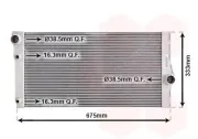 Kühler, Motorkühlung VAN WEZEL 06002410