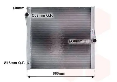 Kühler, Motorkühlung VAN WEZEL 06002436