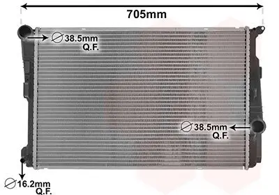 Kühler, Motorkühlung VAN WEZEL 06002546