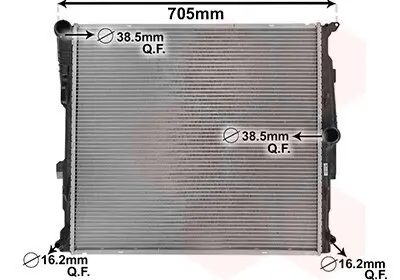 Kühler, Motorkühlung VAN WEZEL 06002548 Bild Kühler, Motorkühlung VAN WEZEL 06002548