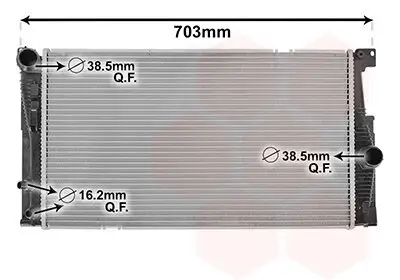 Kühler, Motorkühlung VAN WEZEL 06002549