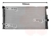 Kühler, Motorkühlung VAN WEZEL 06002549