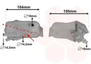 Ölkühler, Automatikgetriebe VAN WEZEL 06003350