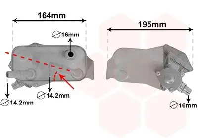 Ölkühler, Automatikgetriebe VAN WEZEL 06003350 Bild Ölkühler, Automatikgetriebe VAN WEZEL 06003350