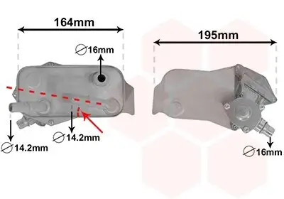 Ölkühler, Automatikgetriebe VAN WEZEL 06003351 Bild Ölkühler, Automatikgetriebe VAN WEZEL 06003351