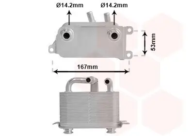 Ölkühler, Automatikgetriebe VAN WEZEL 06003401