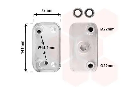 Ölkühler, Automatikgetriebe VAN WEZEL 06003406