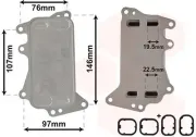 Ölkühler, Automatikgetriebe VAN WEZEL 06003553