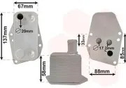 Ölkühler, Motoröl VAN WEZEL 06003555