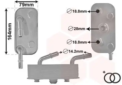 Ölkühler, Automatikgetriebe VAN WEZEL 06003559 Bild Ölkühler, Automatikgetriebe VAN WEZEL 06003559