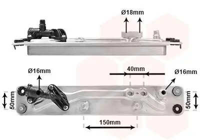 Ölkühler, Automatikgetriebe VAN WEZEL 06003573 Bild Ölkühler, Automatikgetriebe VAN WEZEL 06003573