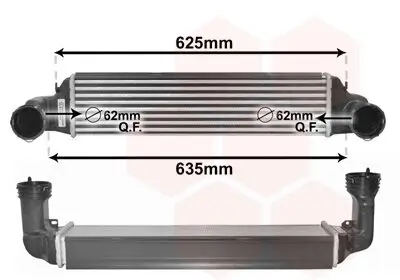 Ladeluftkühler VAN WEZEL 06004280 Bild Ladeluftkühler VAN WEZEL 06004280