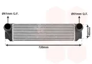 Ladeluftkühler VAN WEZEL 06004376