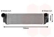 Ladeluftkühler VAN WEZEL 06004413