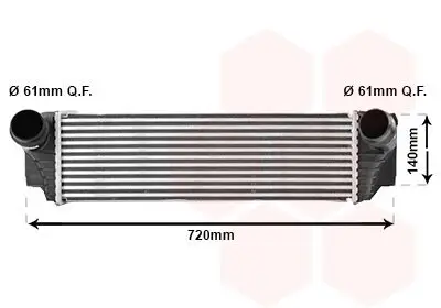 Ladeluftkühler VAN WEZEL 06004413 Bild Ladeluftkühler VAN WEZEL 06004413