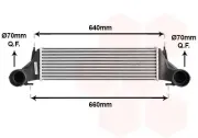 Ladeluftkühler VAN WEZEL 06004421