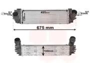 Ladeluftkühler VAN WEZEL 06004457