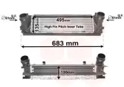 Ladeluftkühler mitte VAN WEZEL 06004467