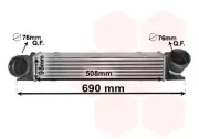 Ladeluftkühler VAN WEZEL 06004482