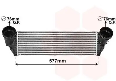 Ladeluftkühler VAN WEZEL 06004543