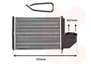 Wärmetauscher, Innenraumheizung VAN WEZEL 06006172