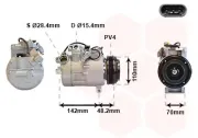 Kompressor, Klimaanlage 12 V VAN WEZEL 0600K385