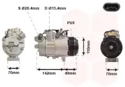 Kompressor, Klimaanlage 12 V VAN WEZEL 0600K387