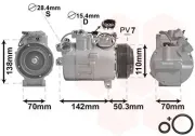 Kompressor, Klimaanlage 12 V VAN WEZEL 0600K428