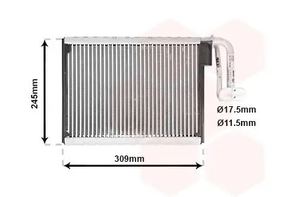 Verdampfer, Klimaanlage VAN WEZEL 0600V402 Bild Verdampfer, Klimaanlage VAN WEZEL 0600V402