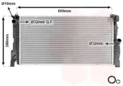 Kühler, Motorkühlung VAN WEZEL 06012701