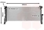 Kühler, Motorkühlung VAN WEZEL 06012705