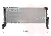 Kühler, Motorkühlung VAN WEZEL 06012707