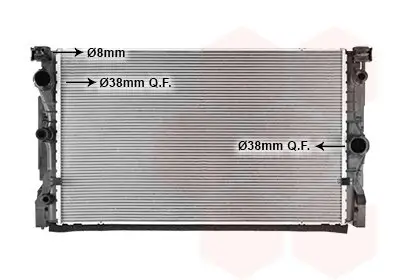 Kühler, Motorkühlung VAN WEZEL 06012718