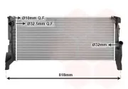 Kühler, Motorkühlung VAN WEZEL 06012722