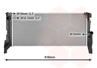 Kühler, Motorkühlung VAN WEZEL 06012722 Bild Kühler, Motorkühlung VAN WEZEL 06012722
