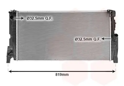 Kühler, Motorkühlung VAN WEZEL 06012723