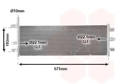 Kühler, Motorkühlung VAN WEZEL 06012727 Bild Kühler, Motorkühlung VAN WEZEL 06012727