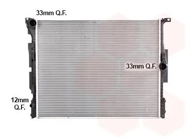 Kühler, Motorkühlung VAN WEZEL 06012736 Bild Kühler, Motorkühlung VAN WEZEL 06012736