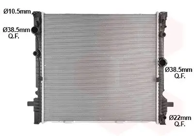 Kühler, Motorkühlung VAN WEZEL 06012740