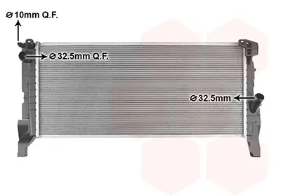 Kühler, Motorkühlung VAN WEZEL 06012751