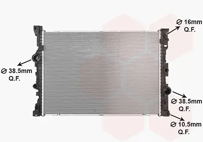 Kühler, Motorkühlung VAN WEZEL 06012759