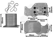 Ölkühler, Motoröl VAN WEZEL 06013705