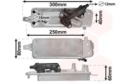 Ölkühler, Automatikgetriebe VAN WEZEL 06013708