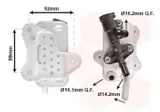 Ölkühler, Automatikgetriebe VAN WEZEL 06013716