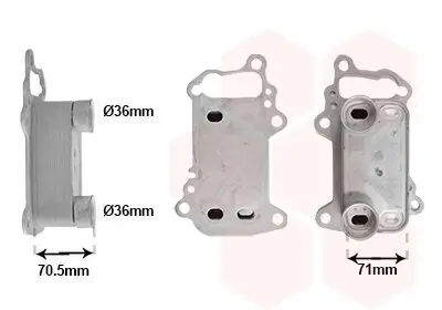 Ölkühler, Motoröl VAN WEZEL 06013732 Bild Ölkühler, Motoröl VAN WEZEL 06013732