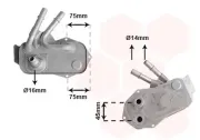 Ölkühler, Automatikgetriebe VAN WEZEL 06013733